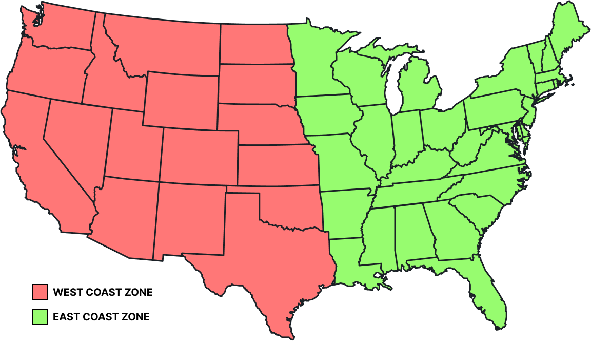 Freight Shipping zones